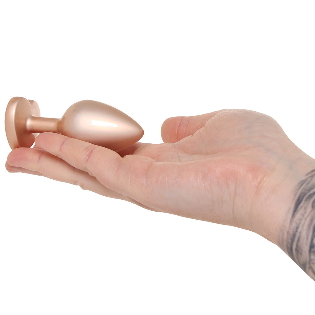 Booty Bling Gold Metal Jewelled Butt Plug in Medium
