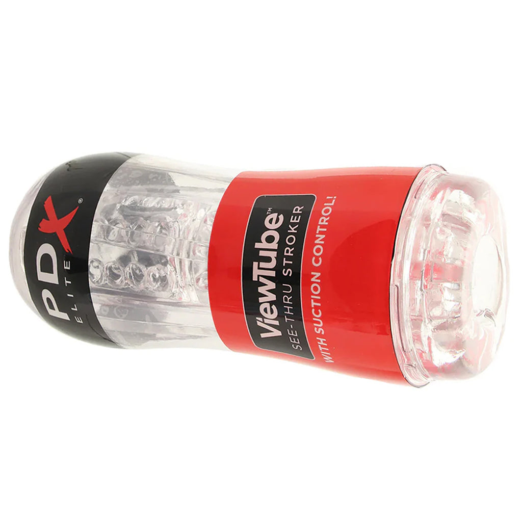 Pipedream Extreme Toyz PDX Elite ViewTube See-Thru Stroker - Male Masturbators - HoneyHugs Canada