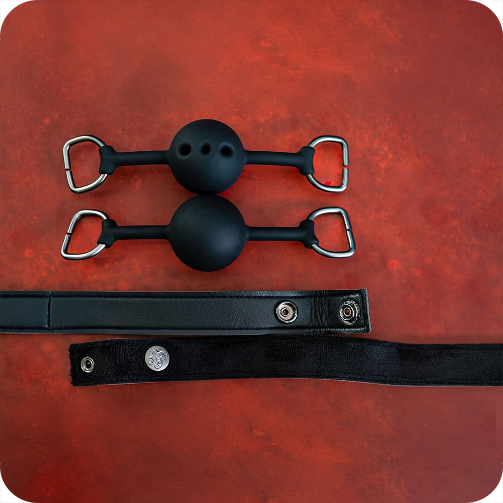 Sei Mio Silent Authority: Luxury Interchangeable Ball Gag Set for Discreet Control
