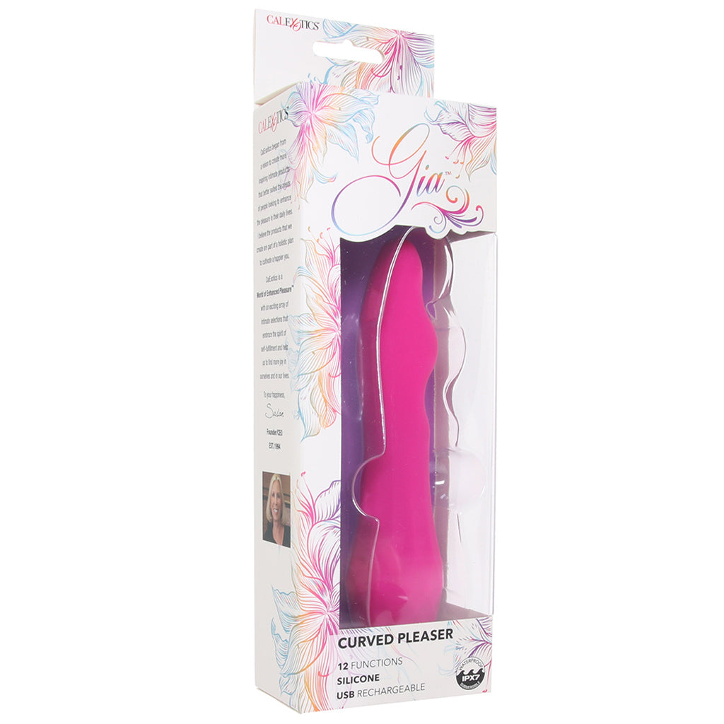 Gia Curved Pleaser Vibe: Flexible G-Spot & Multi-Pleasure Vibrator with 12 Modes