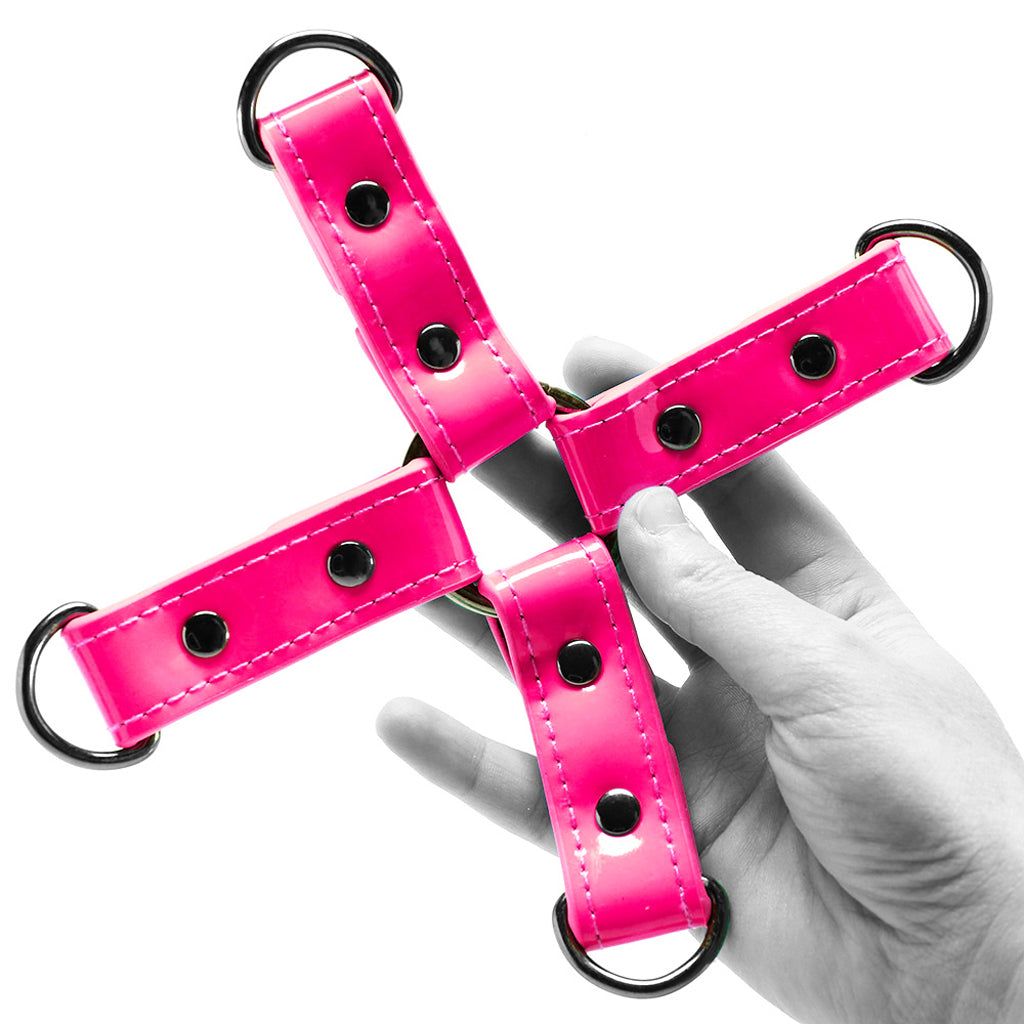 Electra Play Things Radiant Neon Pink Hog Tie Restraint