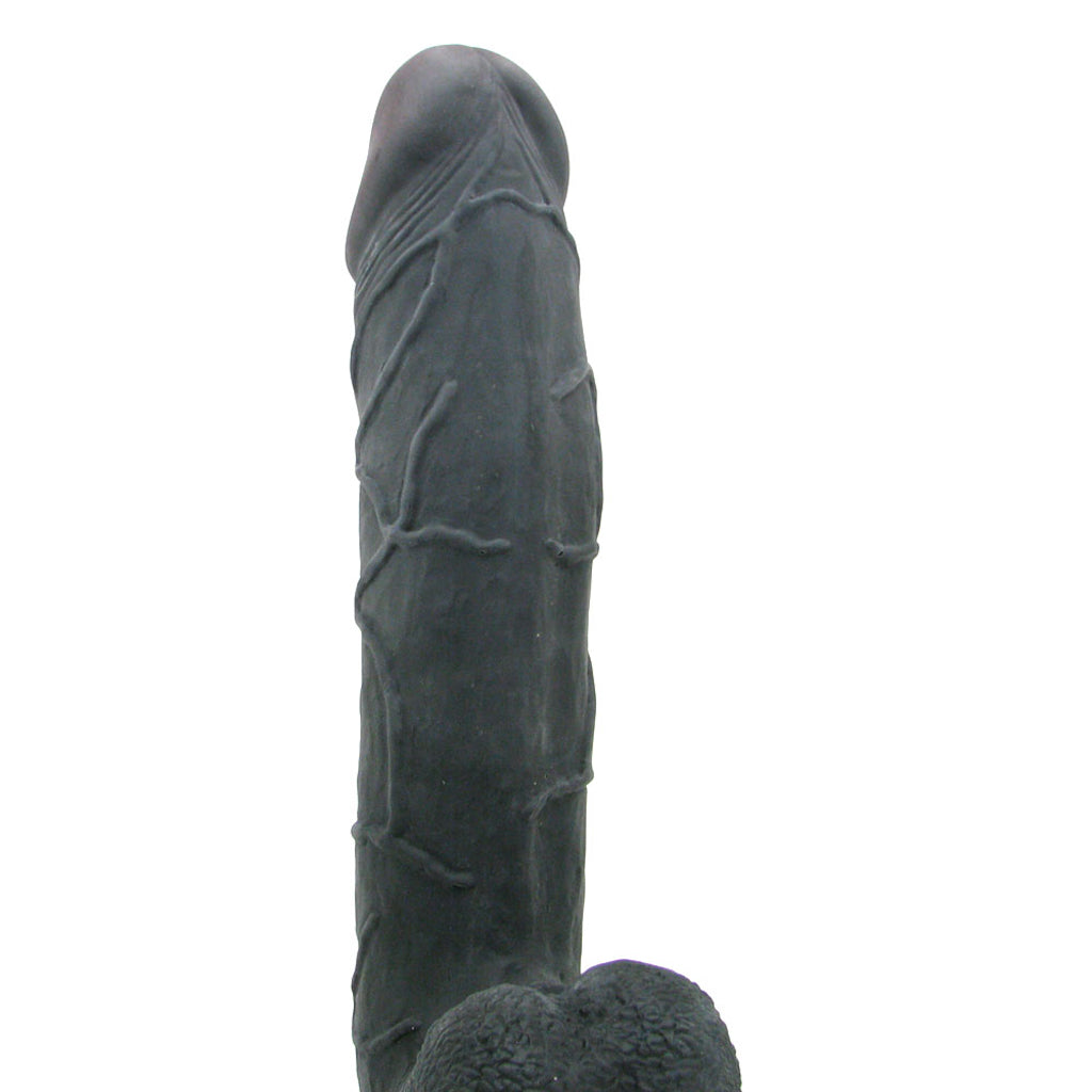 Real Feel Real Feel Deluxe 12 Inch Vibrating Wall Banger Dildo in Bla - Vibrators - HoneyHugs Canada (View 2)