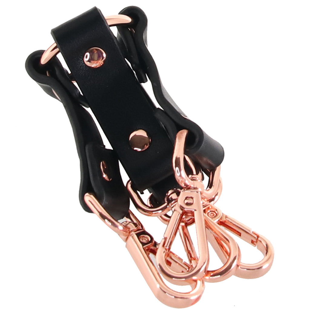 Bondage Couture Rose Gold Hogtie: Exquisite Control & Elegant Restraint