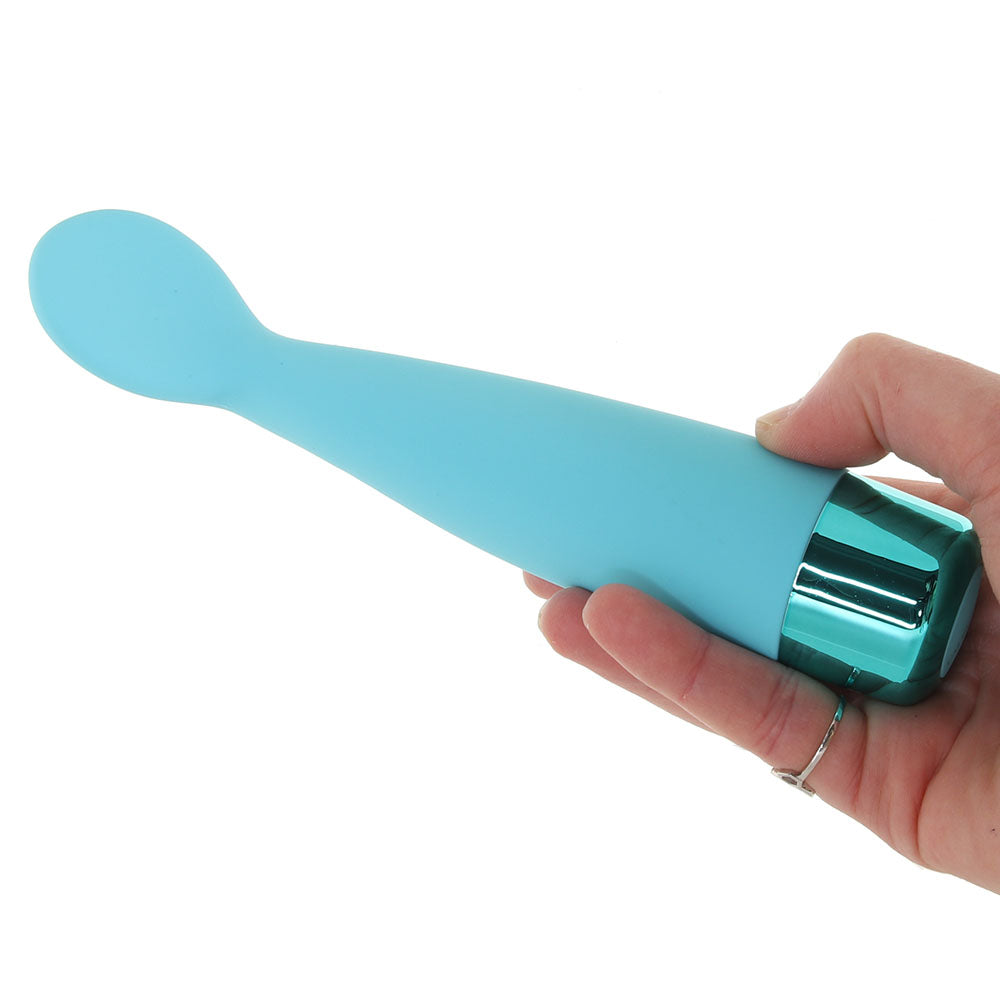 CalExotics Eden Silicone Scoop Vibe in Teal - Vibrators - HoneyHugs Canada (View 4)