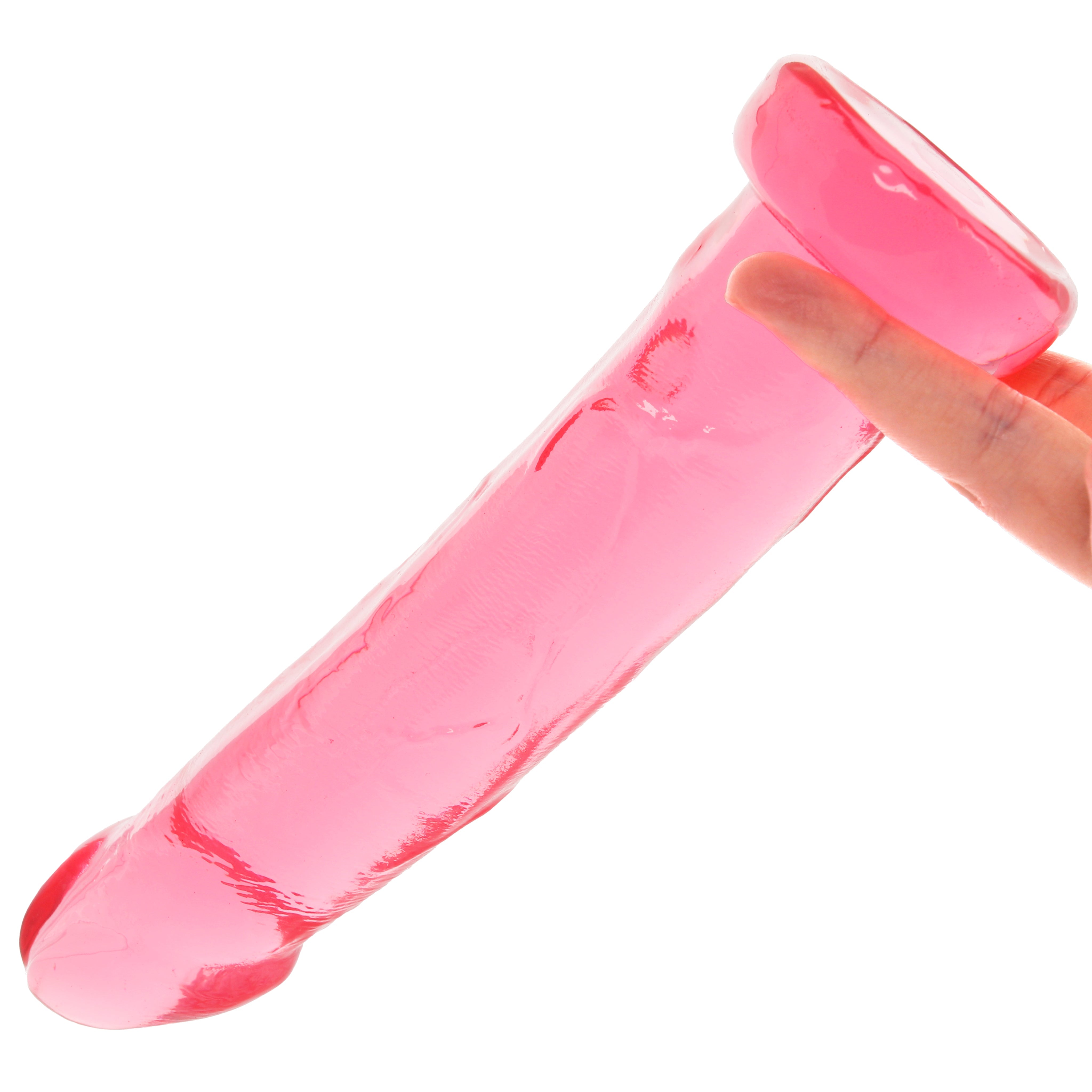 Crystal Jellies 9 Inch Realistic Dildo in Pink