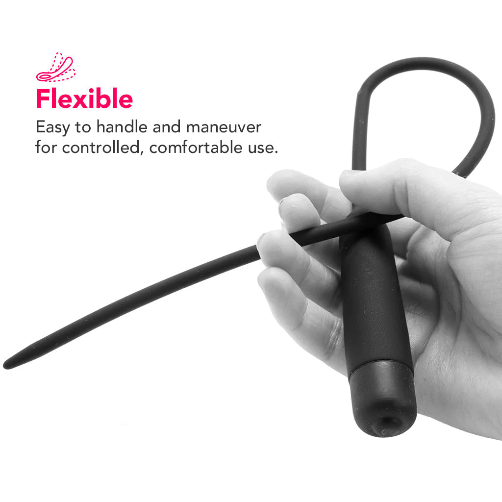 Ouch! Vibrating Extra Long Silicone Urethral Sound: Ignite Your Deepest Sensations