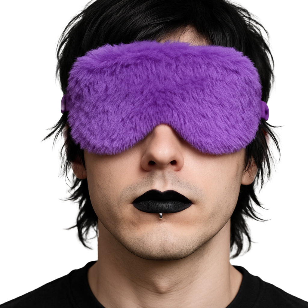 Ouch! Purple Fluffy Blindfold: Luxurious Sensory Surrender