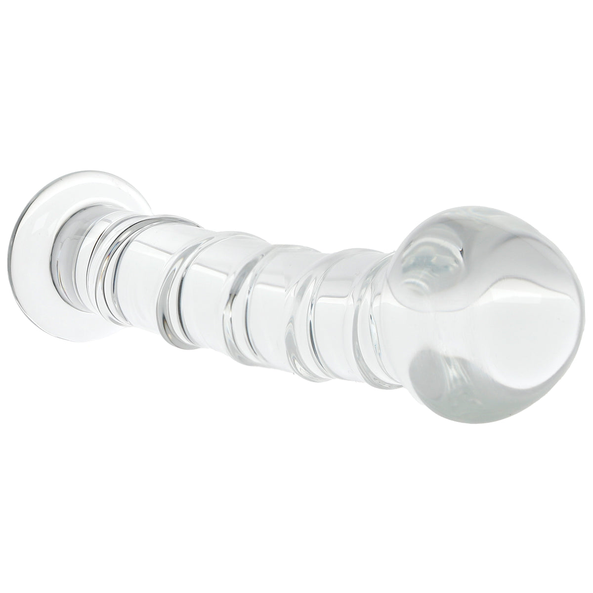 Clarity Seraphic Spiral Textured Glass Dildo