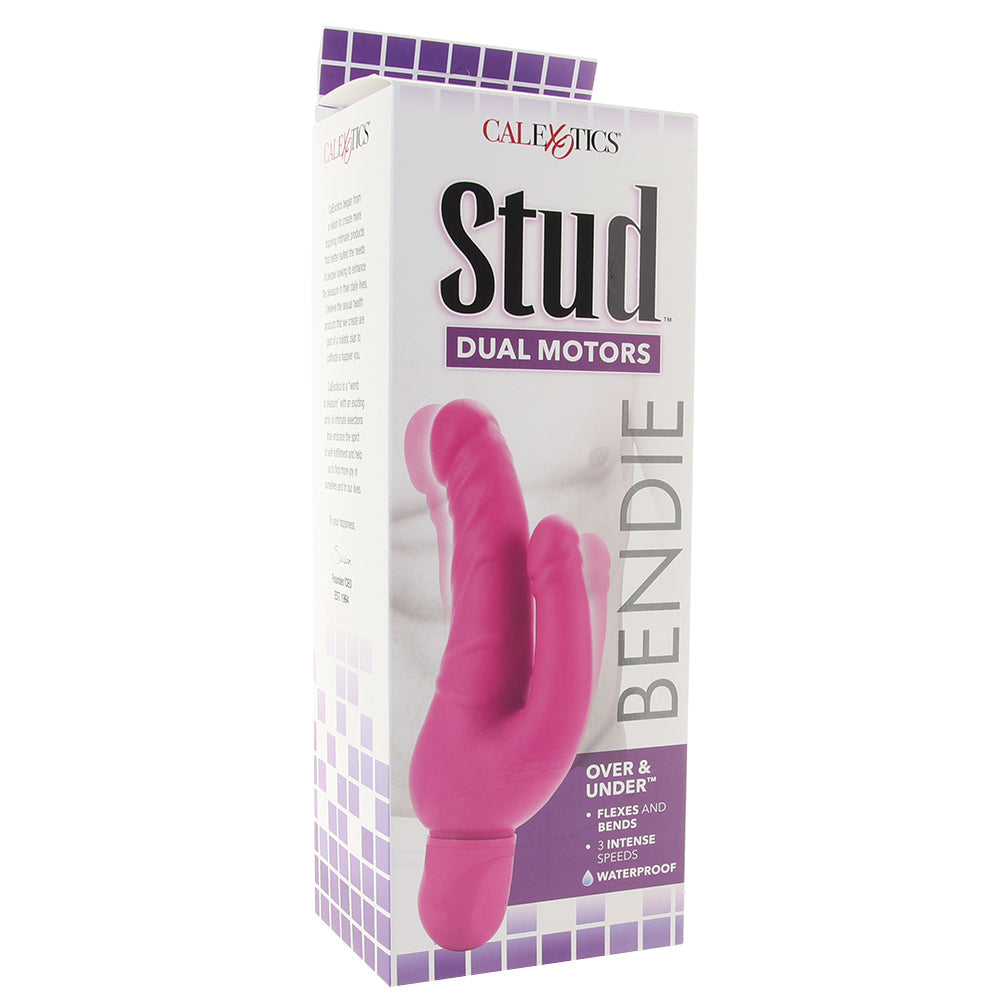 Power Studs Bendie Stud Over & Under Vibe in Pink - Vibrators - HoneyHugs Canada (View 6)
