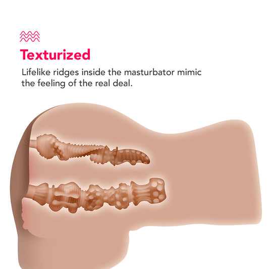 Zero Tolerance Rear Beauty Sucking & Vibrating Masturbator in Light - Male Masturbators - HoneyHugs Canada (View 2)