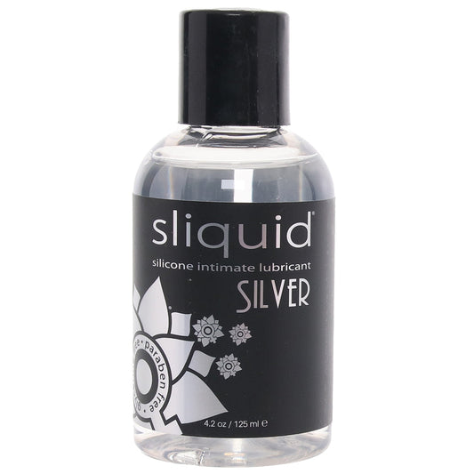 Silver Silicone Intimate Lubricant in 4.2oz/125ml