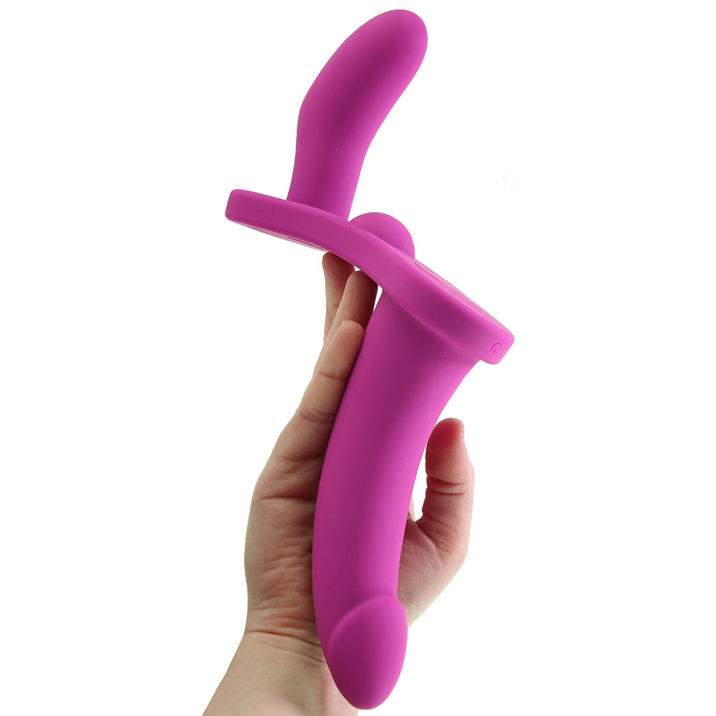 XR Brands Strap U Double Take Vibrating Dildo & Harness - Vibrators - HoneyHugs Canada (View 4)