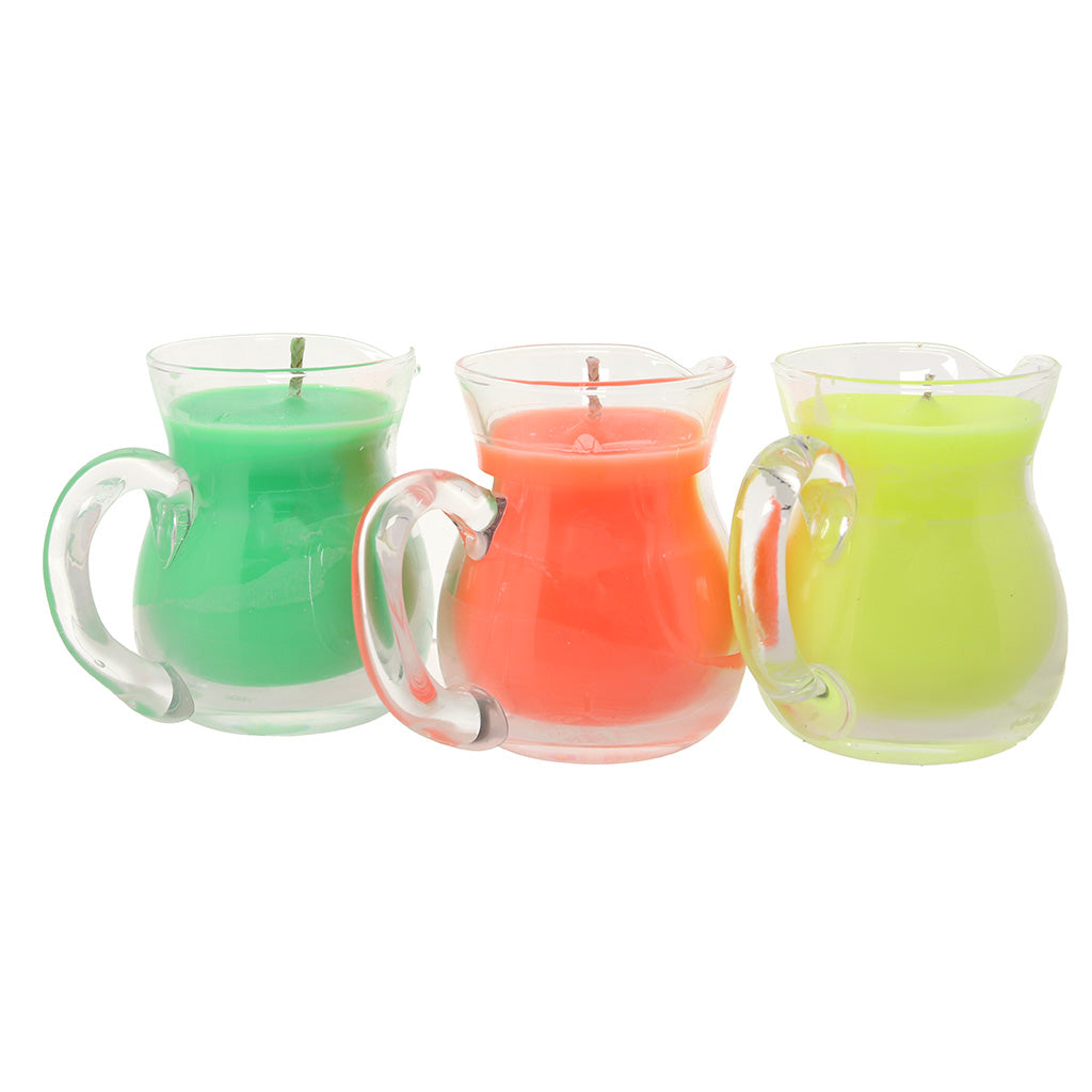 Master Series Erotic Glow Pour UV Drip Candles: Radiant Neon Wax Play