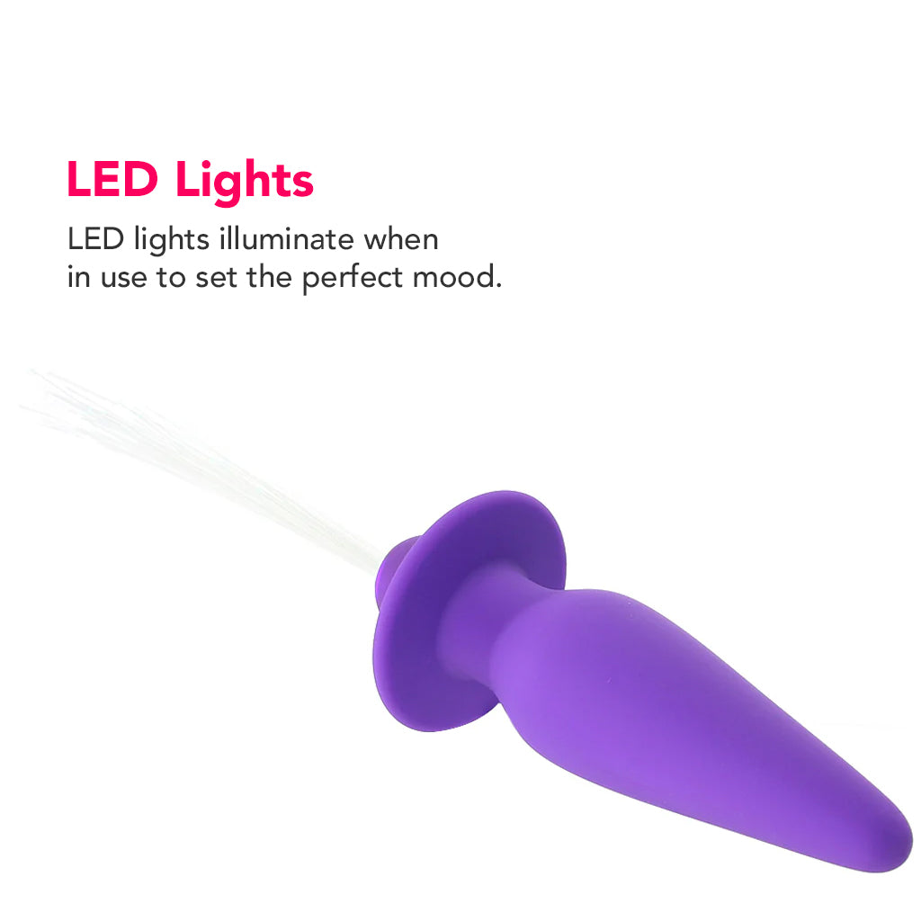 CalExotics Southern Lights Vibrating Butt Plug in Purple - Vibrators - HoneyHugs Canada (View 2)