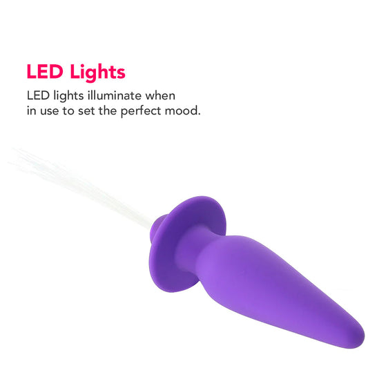 CalExotics Southern Lights Vibrating Butt Plug in Purple - Vibrators - HoneyHugs Canada (View 2)