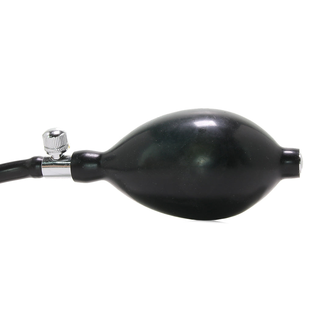 Frisky Black Inflatable Stimulator: Customizable Anal Pleasure & Depth