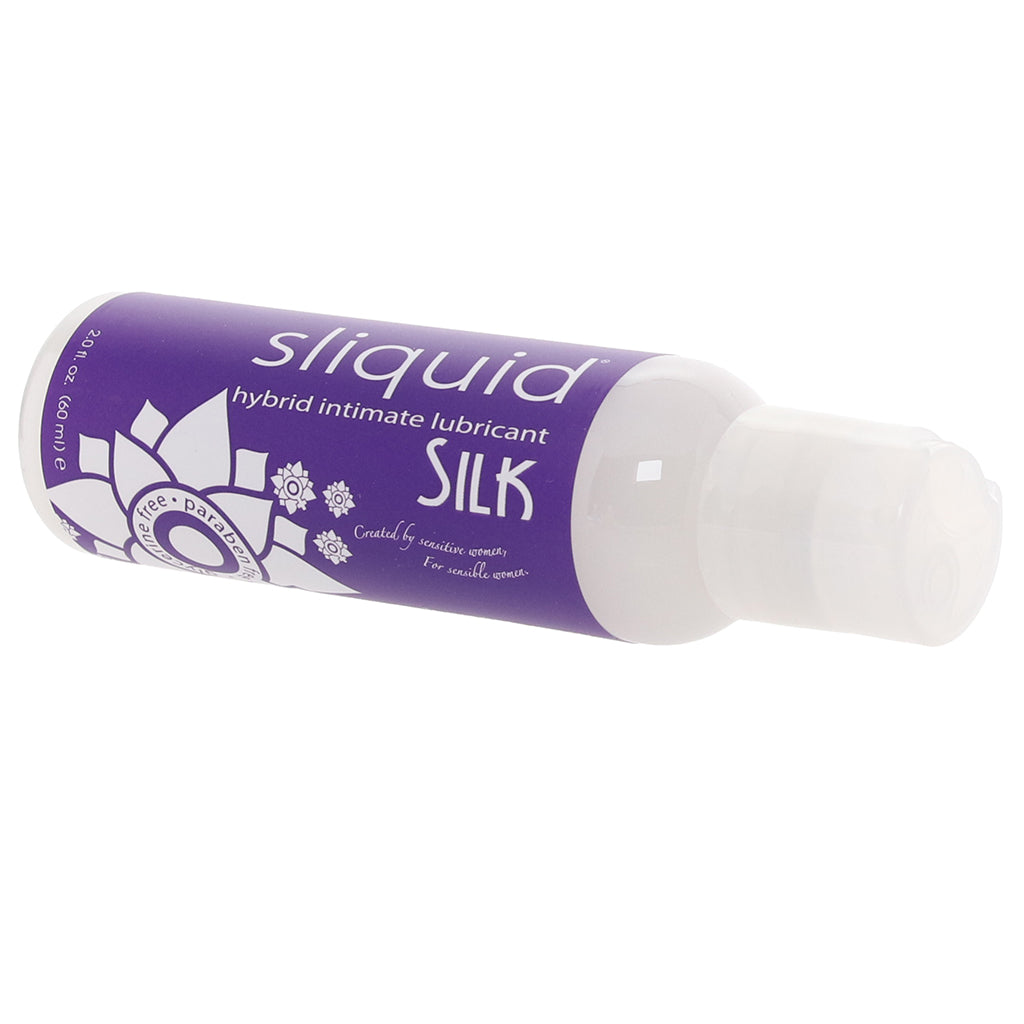 Sliquid Silk Hybrid Intimate Lubricant – Velvety Glide & Enduring Pleasure (2oz/60ml)