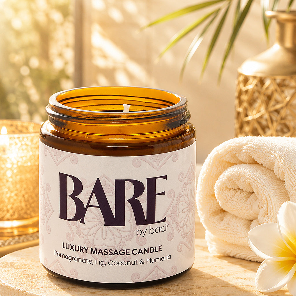 Bare Massage Candle 4oz/118ml in Plumeria