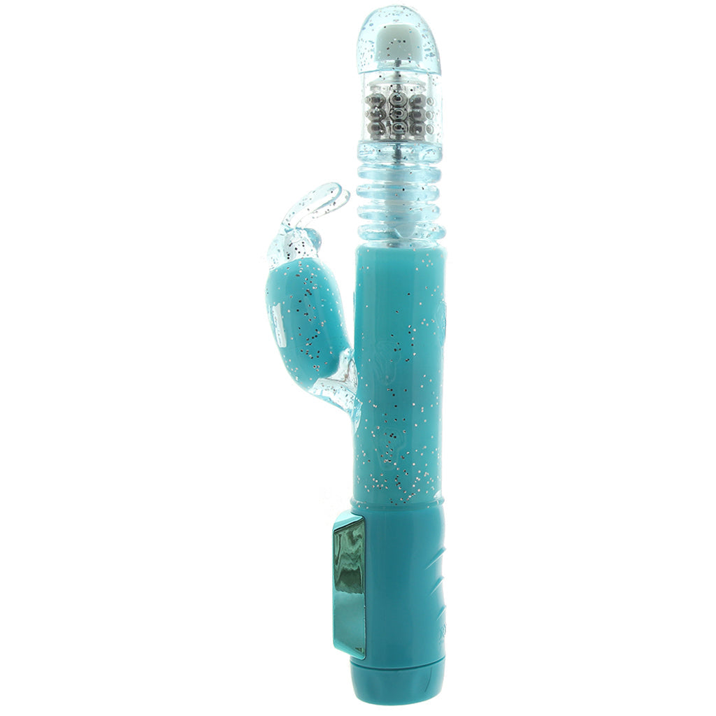 CalExotics Dazzle Xtreme Thruster Rabbit Vibe in Teal - Vibrators - HoneyHugs Canada (View 3)