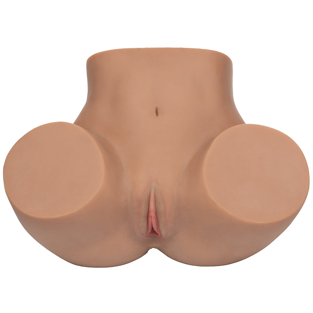 Stroke It Life Size Pussy & Ass Masturbator in Brown