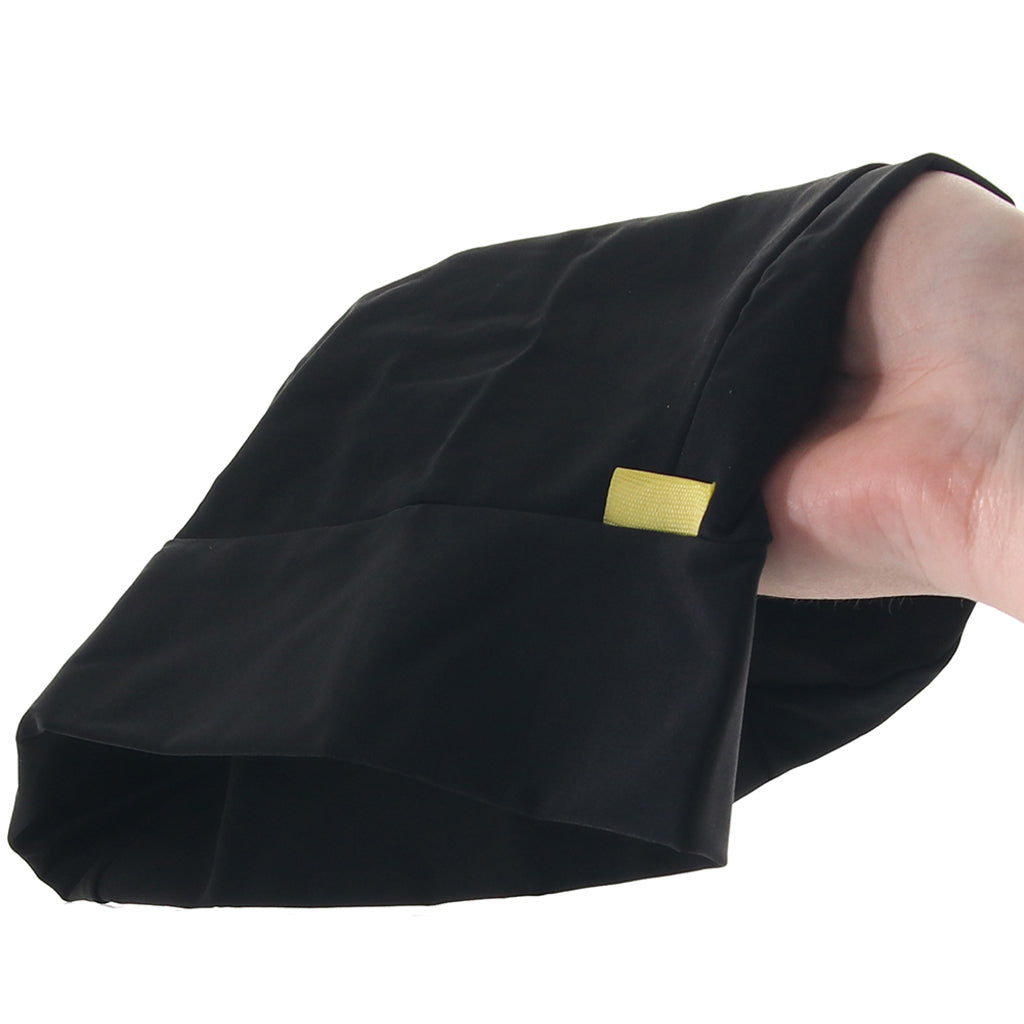 Boundless Open Mouth Hood: Seductive Black Stretch Mask for Intimate Play