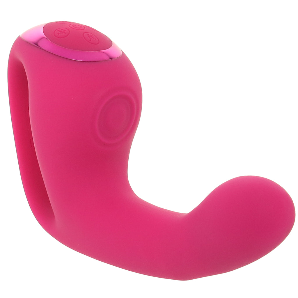 Shots Toys Riko Triple Thumping Finger Motion Vibe in Pink - Vibrators - HoneyHugs Canada (View 2)