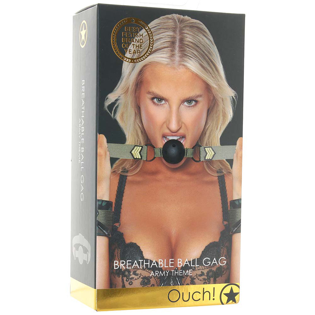 Ouch! Army Themed Breathable Ball Gag