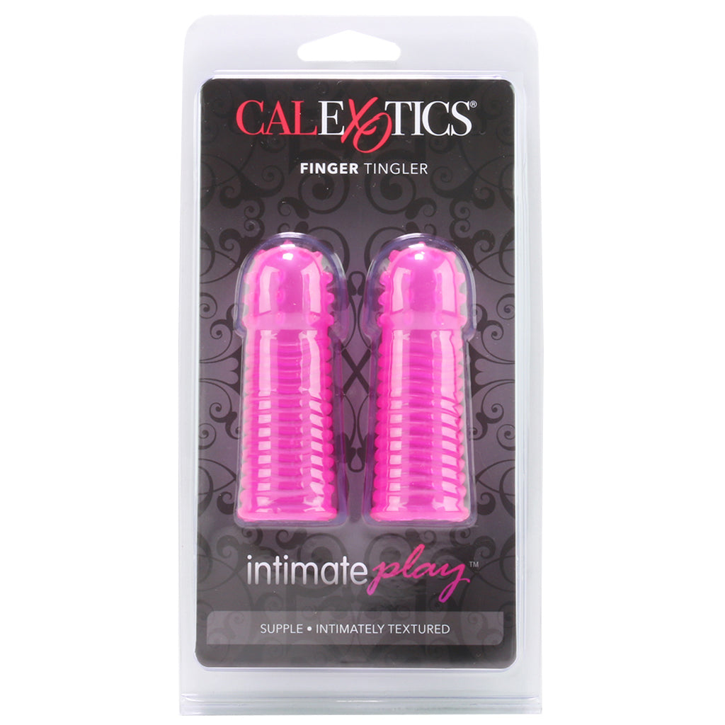 CalExotics Pink Silicone Finger Tickler: Elevate Intimate Play with Textured Sensation