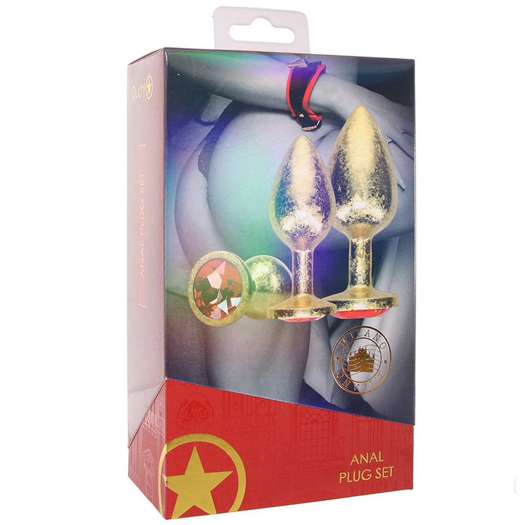 Ouch! Milan Collection Metal Anal Plug Set