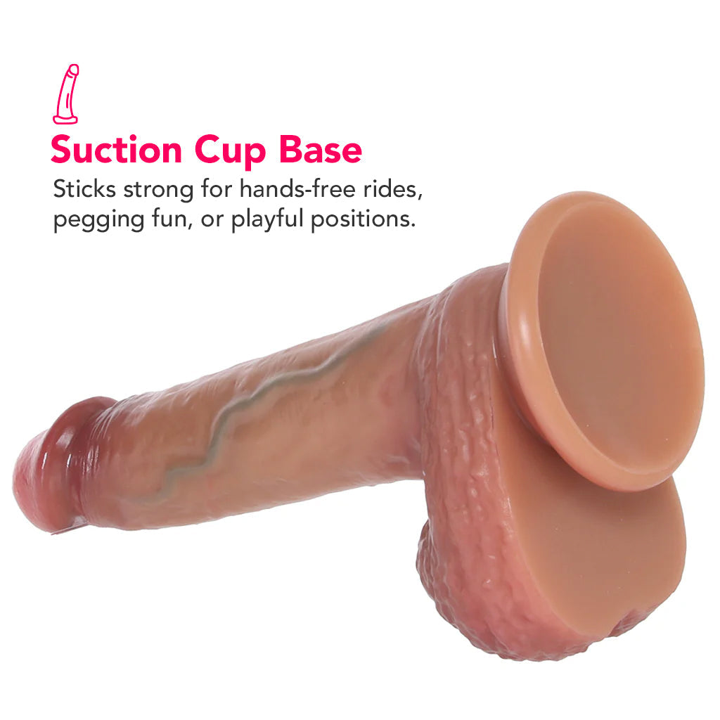 Renaissance Raphael 9.5 Inch Sliding Foreskin Dildo