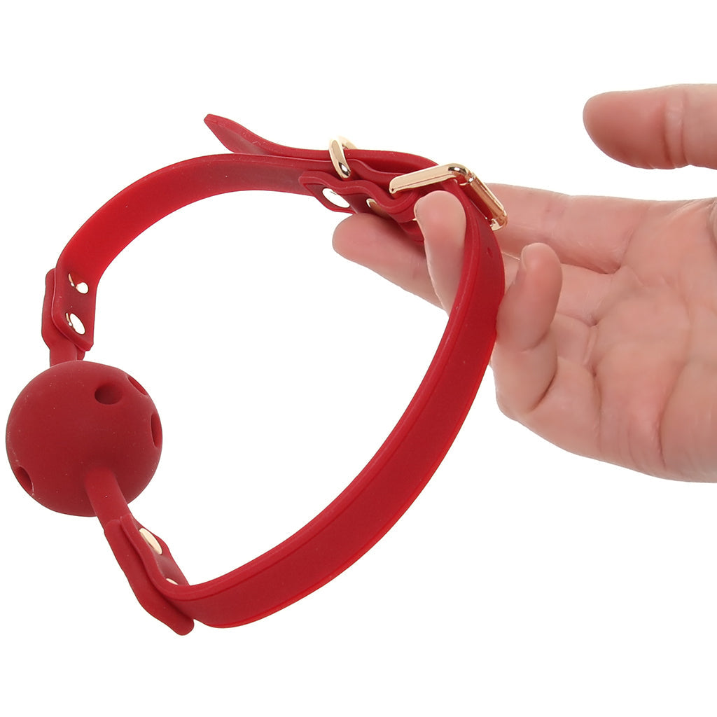 Temptasia Ardor Silicone Ball Gag in Red