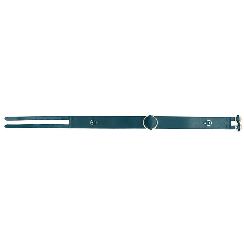 Ouch! Halo Green Waist Bondage Belt XL | Luxurious Dual-Purpose Fetish & Fashion Accessory
