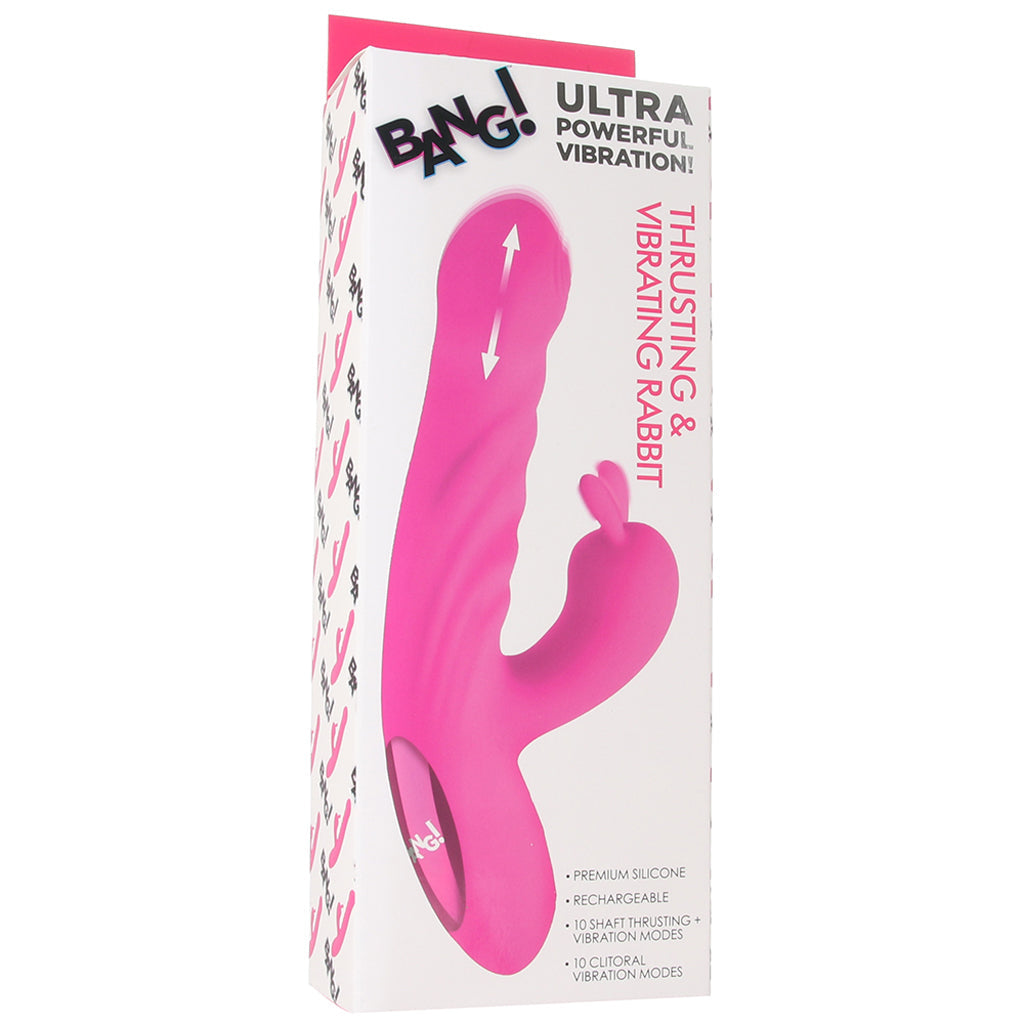 Bang! Bang! Thrusting & Vibrating Rabbit - Vibrators - HoneyHugs Canada (View 6)