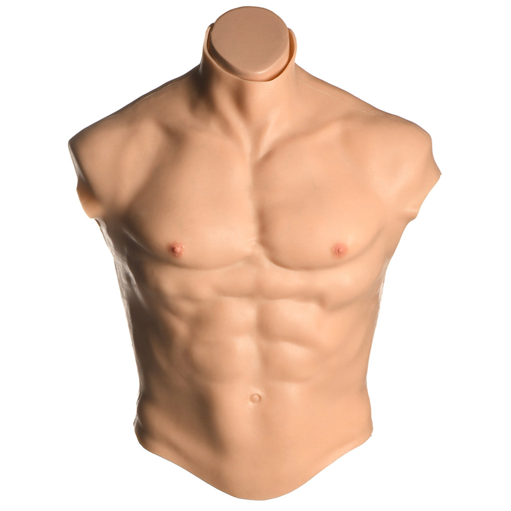Master Series Ripped Silicone Male Chest - Large: Sculpted Confidence & Playful Power