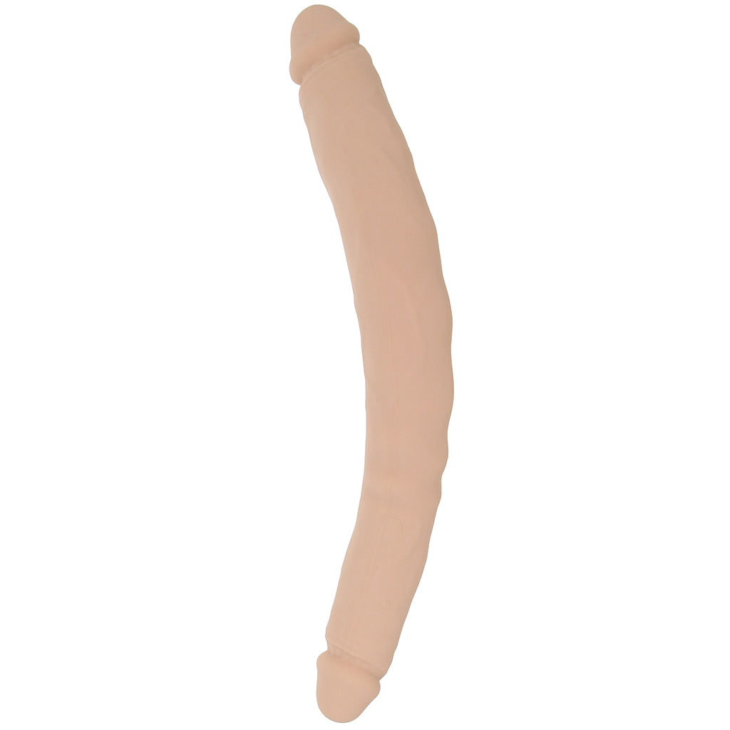Silicone Studs Bend & Hold 12 Inch Dildo in Light