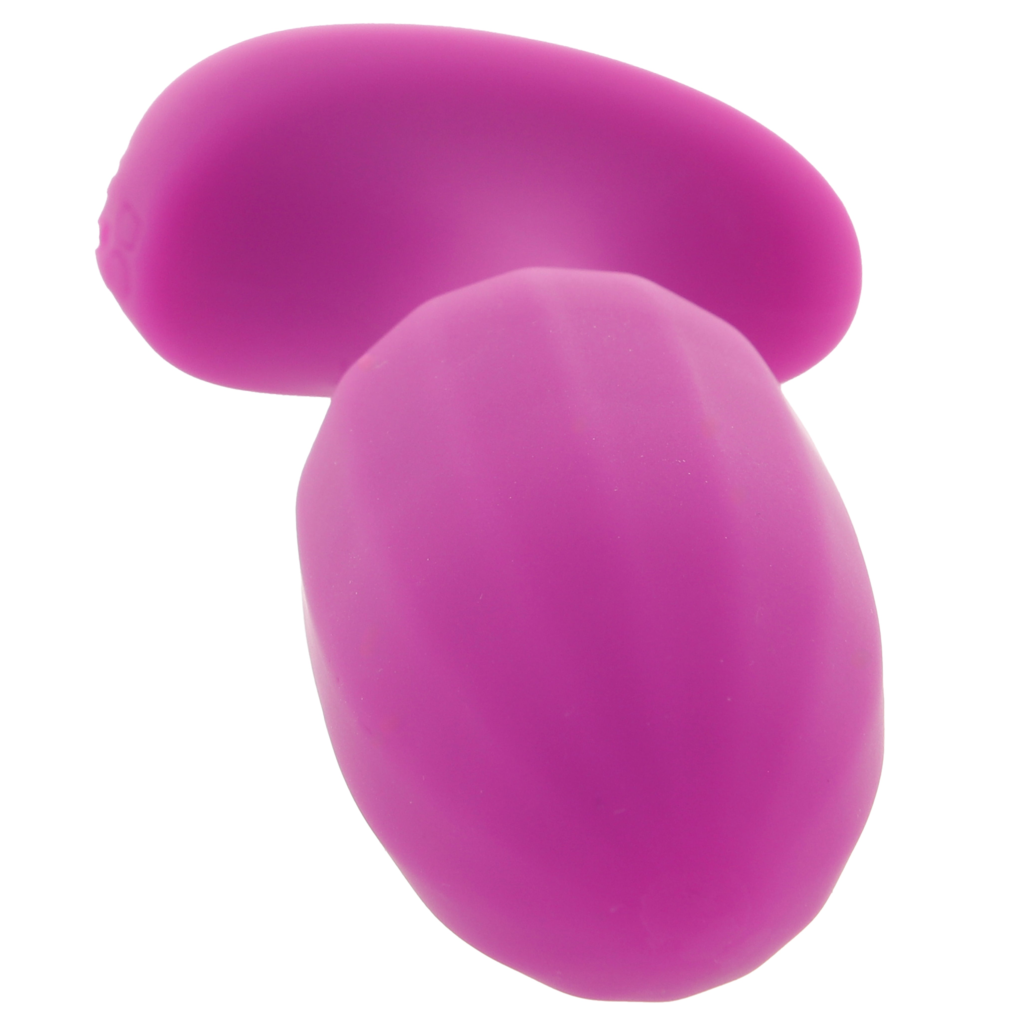 Bang! Ribbed Vibrating Silicone Butt Plug in Purple