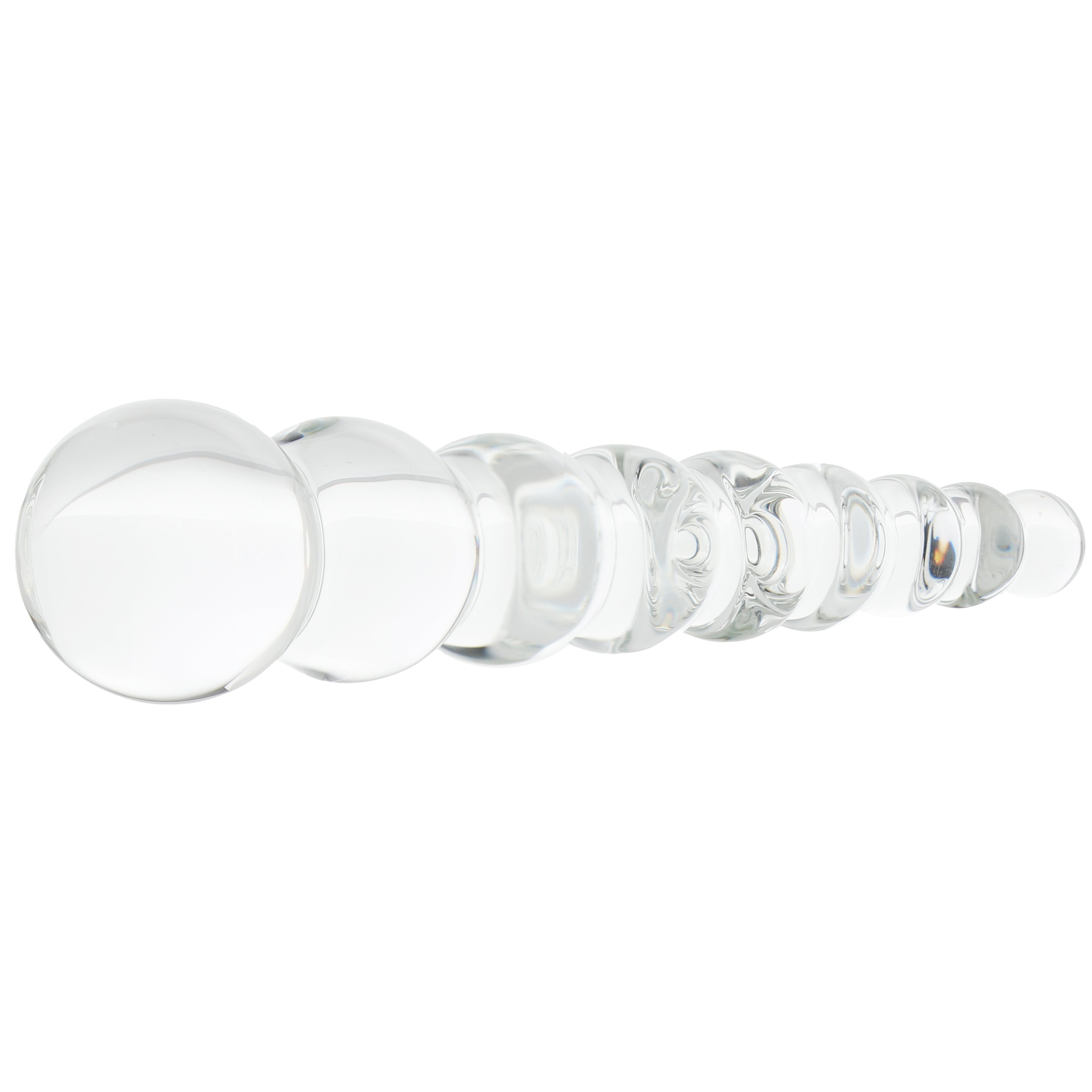 Clarity Elysian Pearls Beaded Glass Dildo
