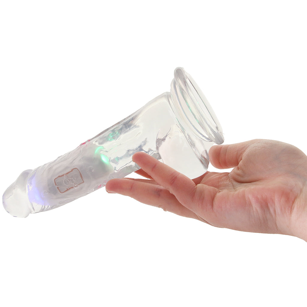 RealRock RealRock 8 Inch Light Up Vibrating Ballsy Dildo - Vibrators - HoneyHugs Canada (View 4)