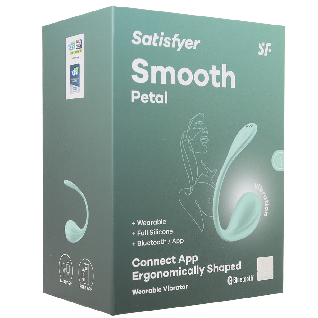 Satisfyer Satisfyer Smooth Petal Wearable Vibe in Mint - Vibrators - HoneyHugs Canada (View 9)