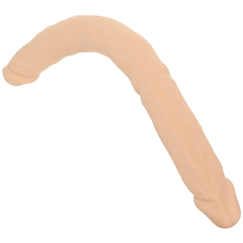 Silicone Studs Bend & Hold 16 Inch Double Dildo in Light