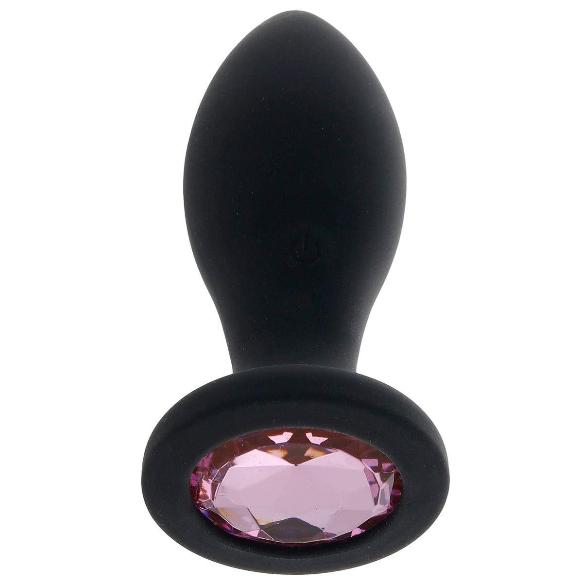 Booty Bling 3 Inch Jeweled Vibrating Butt Plug in Pink