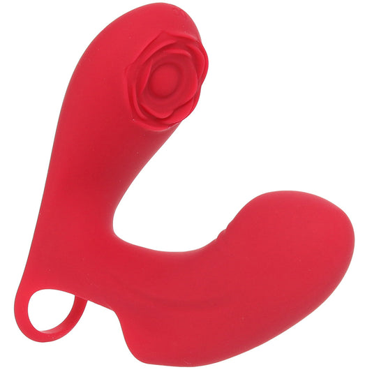 XR Brands Bloomgasm Rose Touch Finger Vibe - Vibrators - HoneyHugs Canada (View 2)
