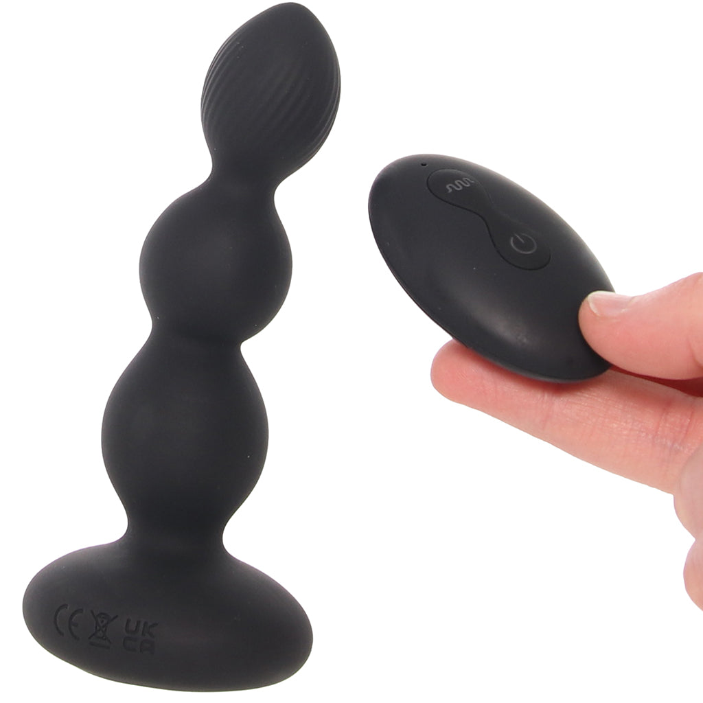 Renegade Series Renegade Valor Gyrating & Vibrating Beaded Plug - Vibrators - HoneyHugs Canada (View 3)