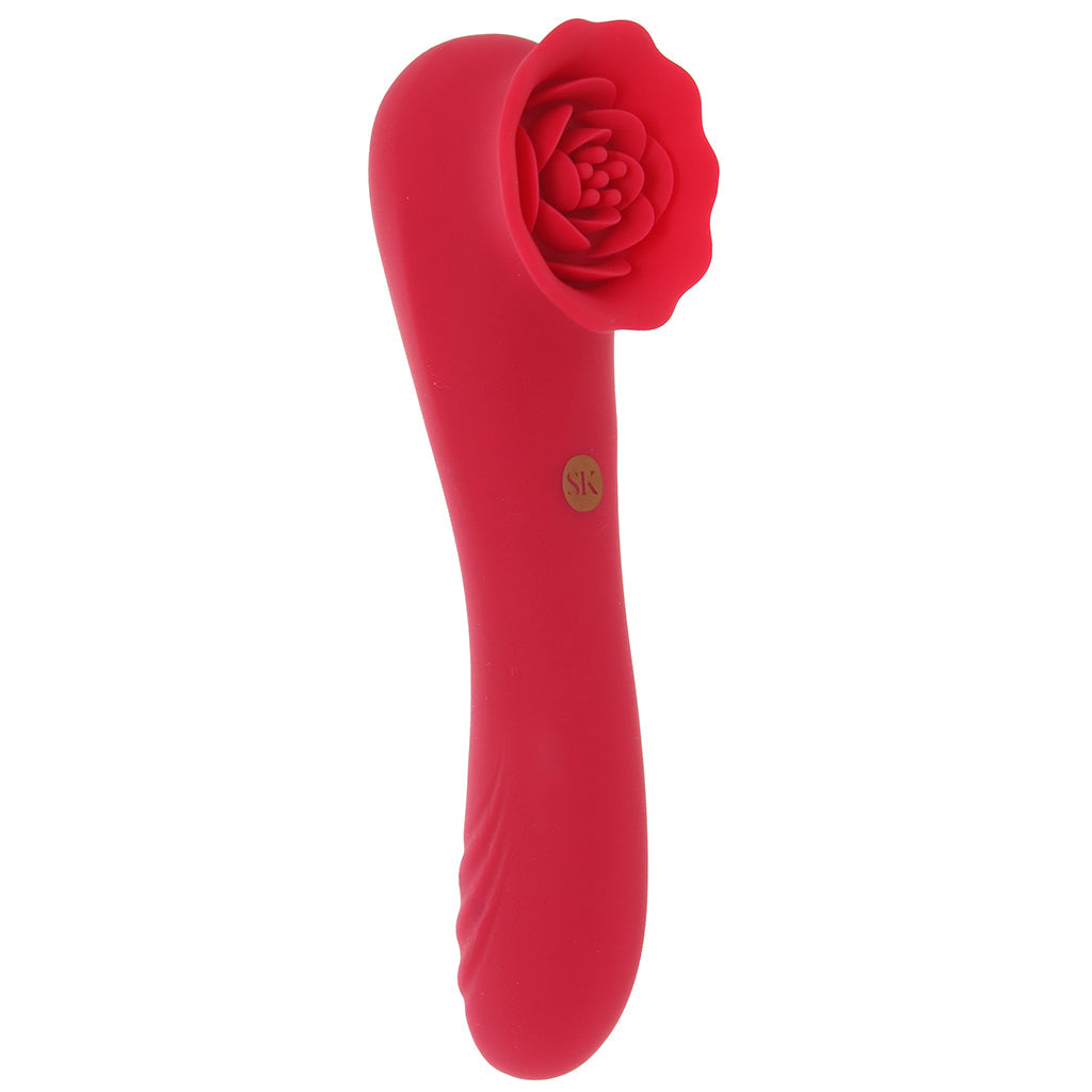 Secret Kisses Secret Kisses Rose Quake Dual Ended Tapping Vibe - Vibrators - HoneyHugs Canada