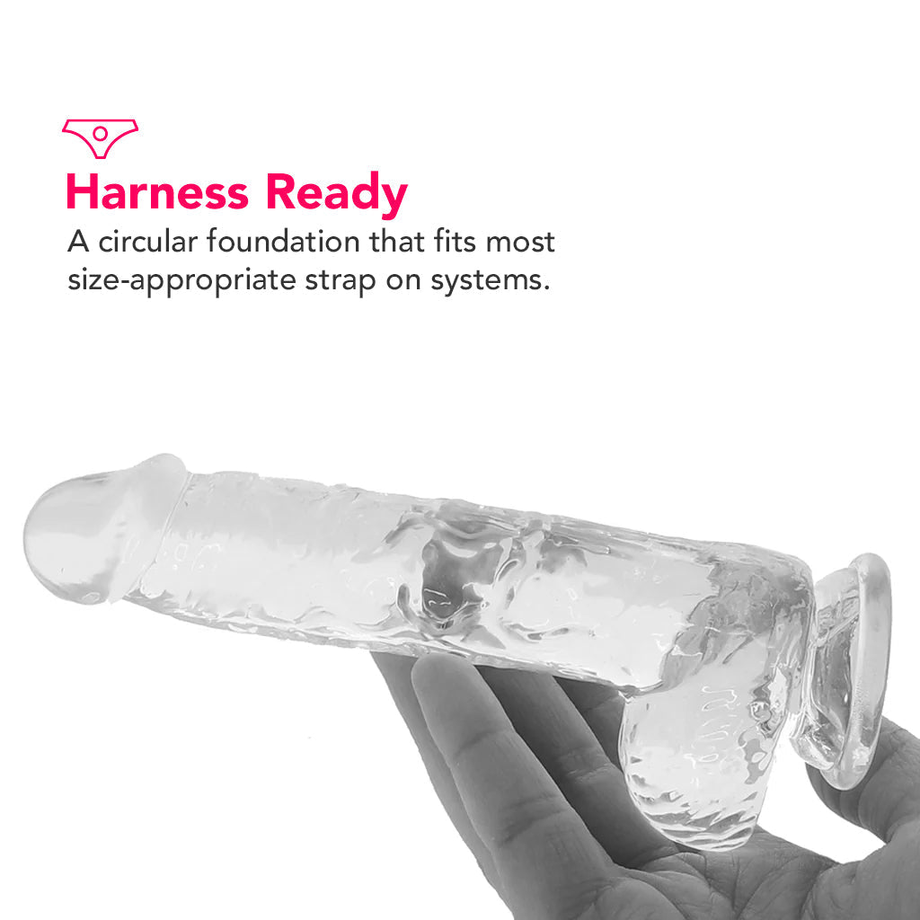 Naturally Yours 6 Inch Crystalline Dildo in Clear