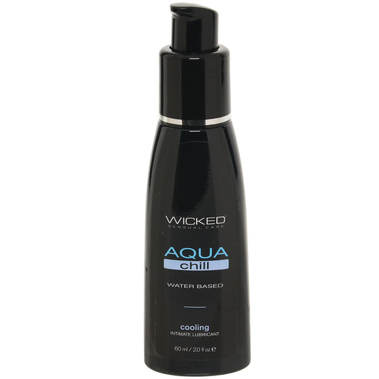 Wicked Sensual Care Aqua Chill: Cooling Water-Based Lube for Electrifying Tingles & Enduring Pleasure