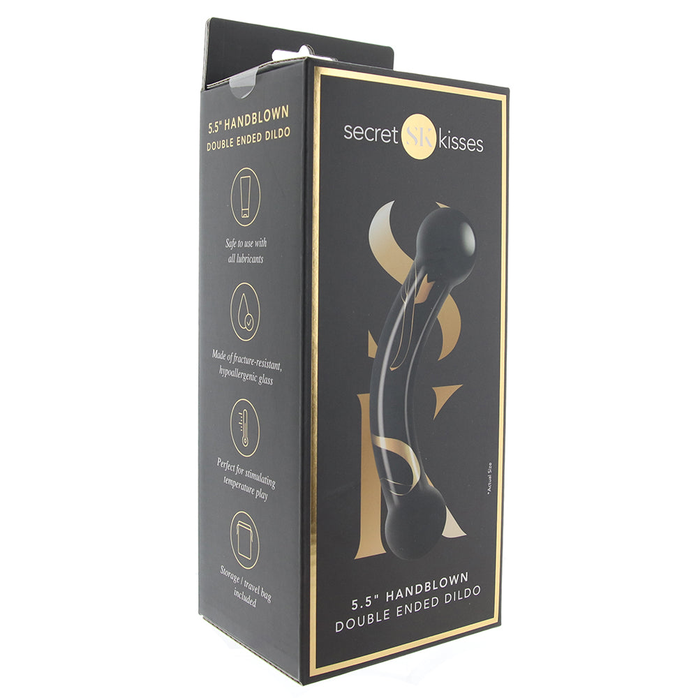 Secret Kisses 5.5 Inch Double Ended Glass Dildo