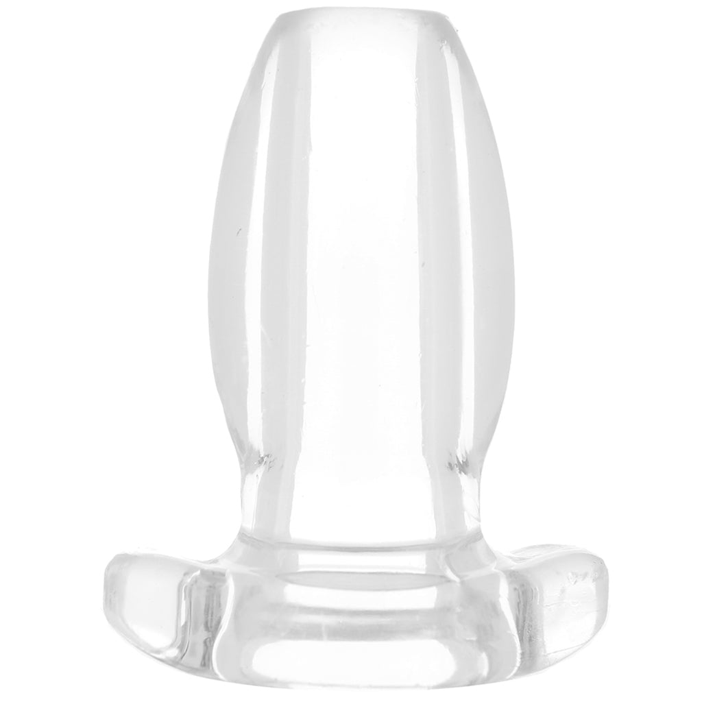 Master Series Peephole: The Clear Hollow TPE Anal Plug for Deep Exploration