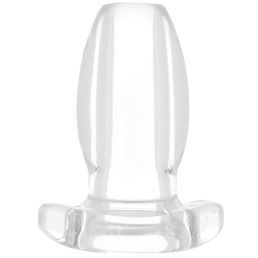 Master Series Peephole: The Clear Hollow TPE Anal Plug for Deep Exploration