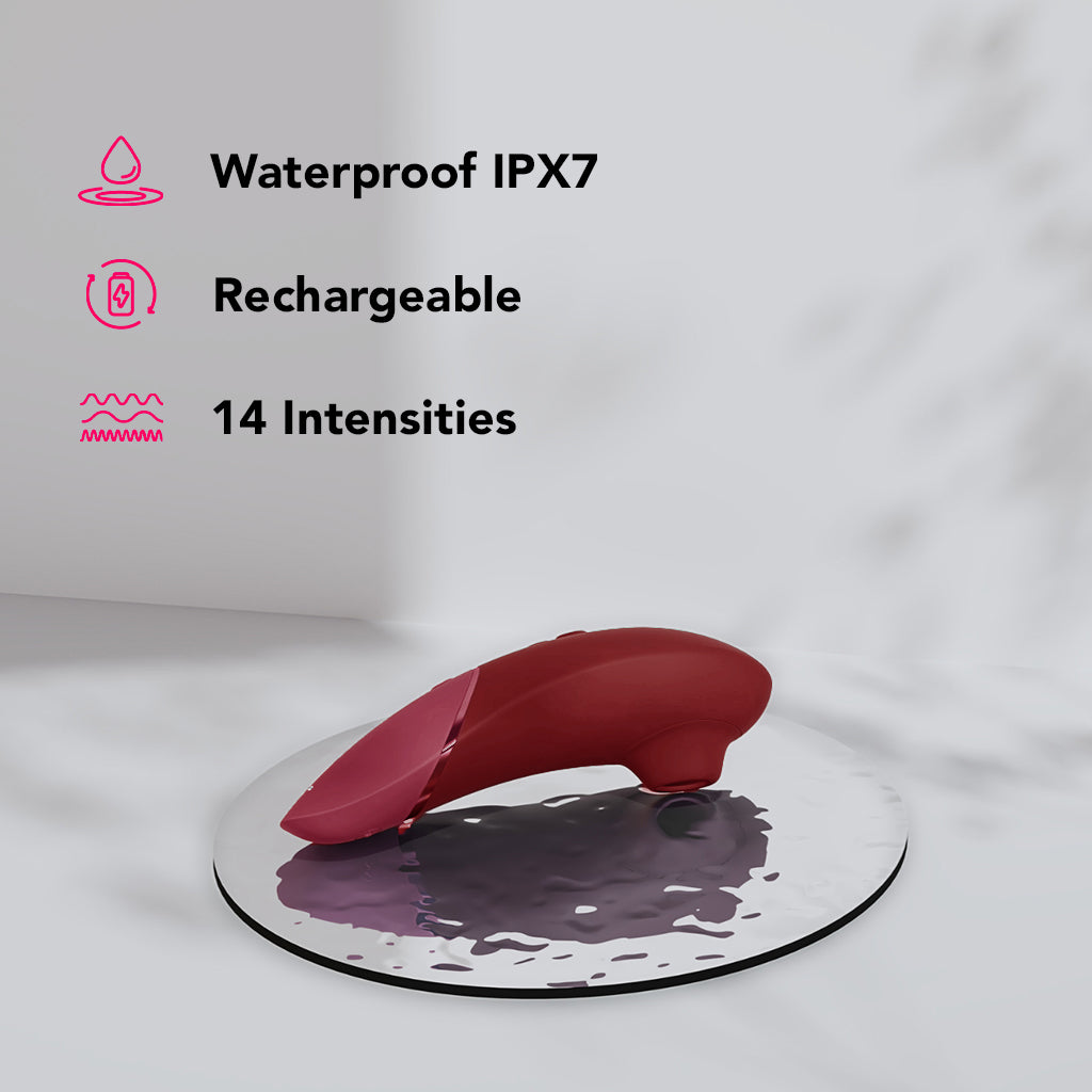 Womanizer Next 3D Pleasure Air Stimulator - Bordeaux | Deep, Layered Orgasm